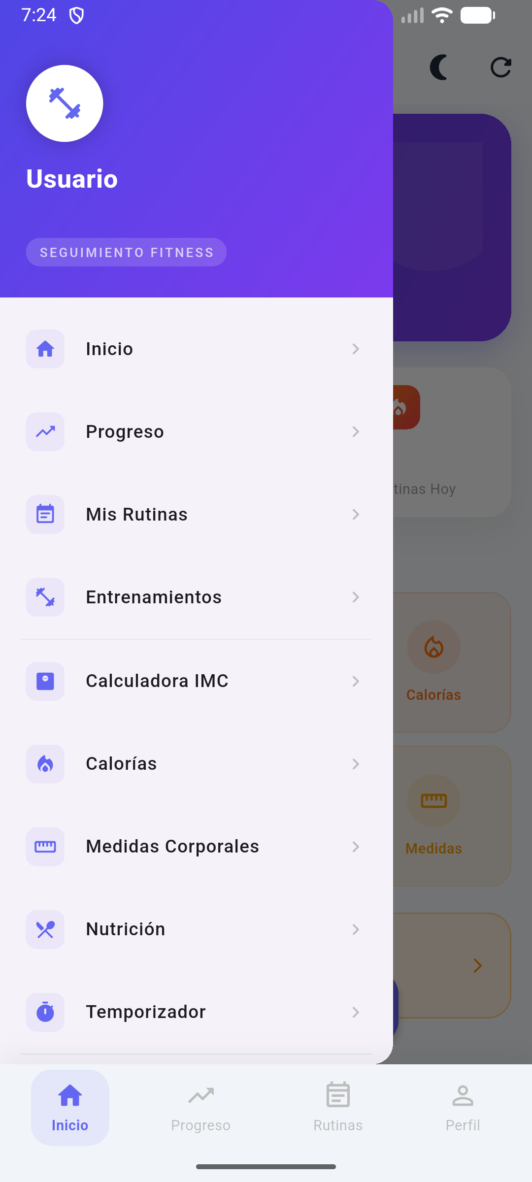 Seguimiento Fitness - Vista 3