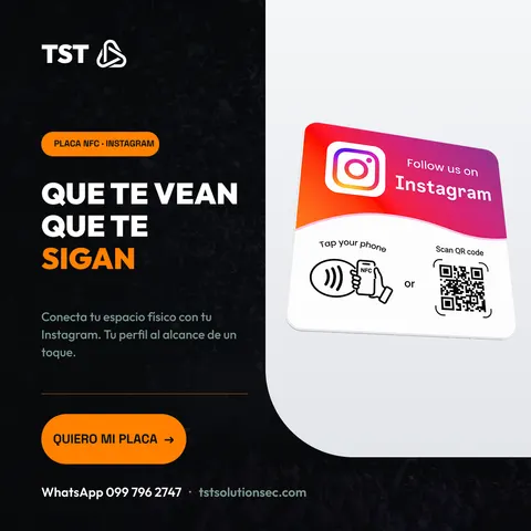 PLACA INSTAGRAM NFC